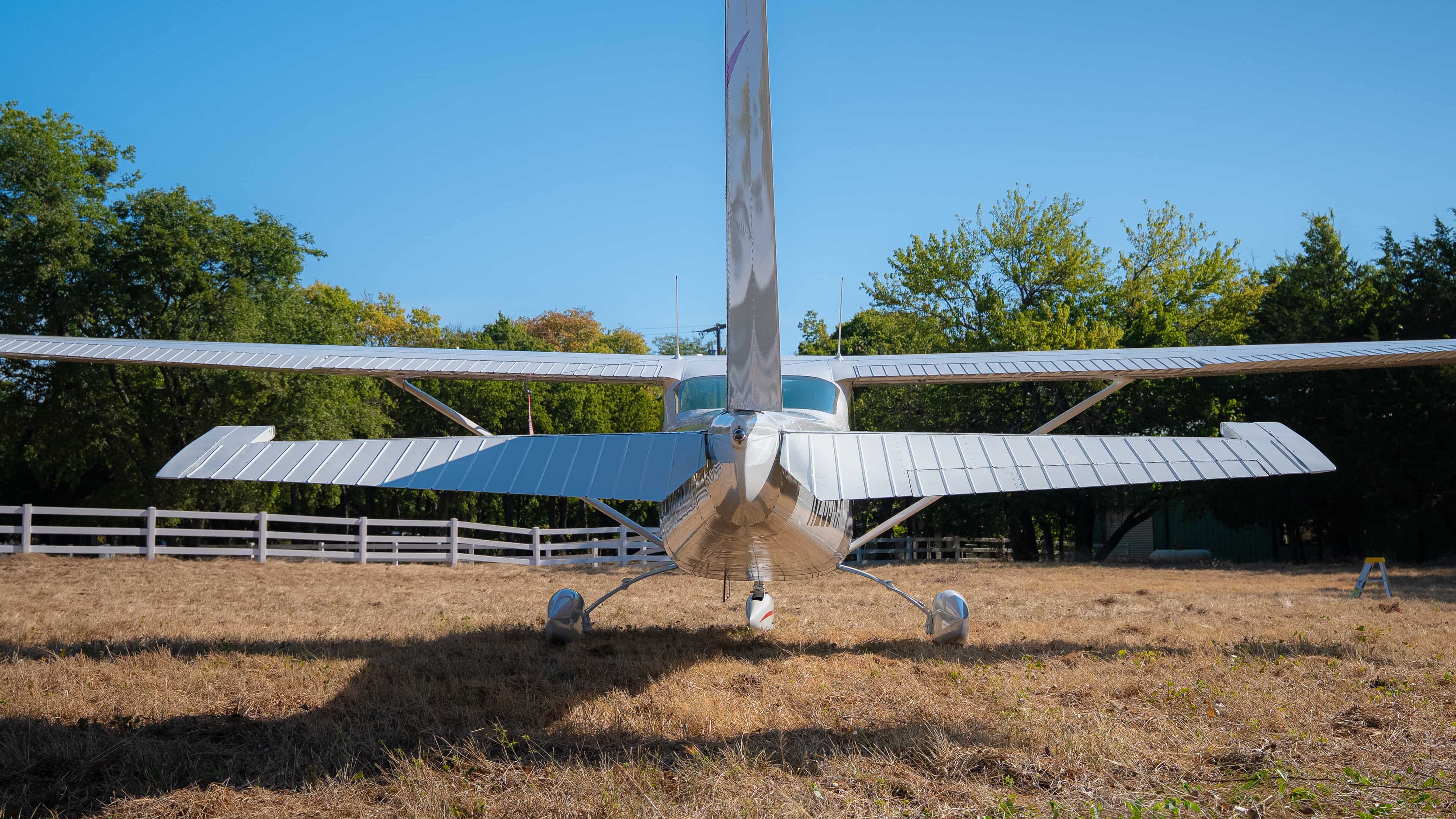 Cessna 182 finished — rear view