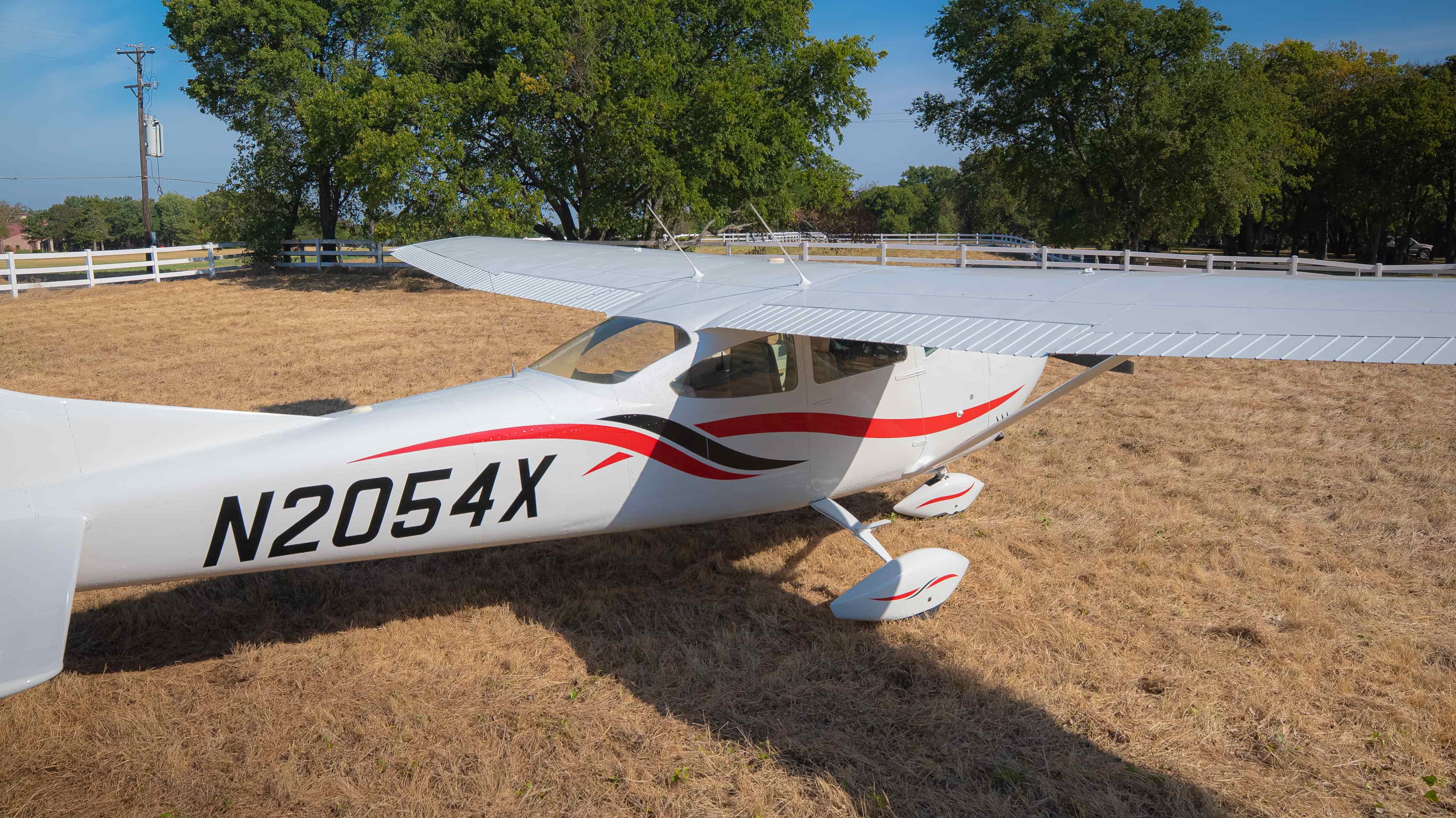 Cessna 182 finished — side angle