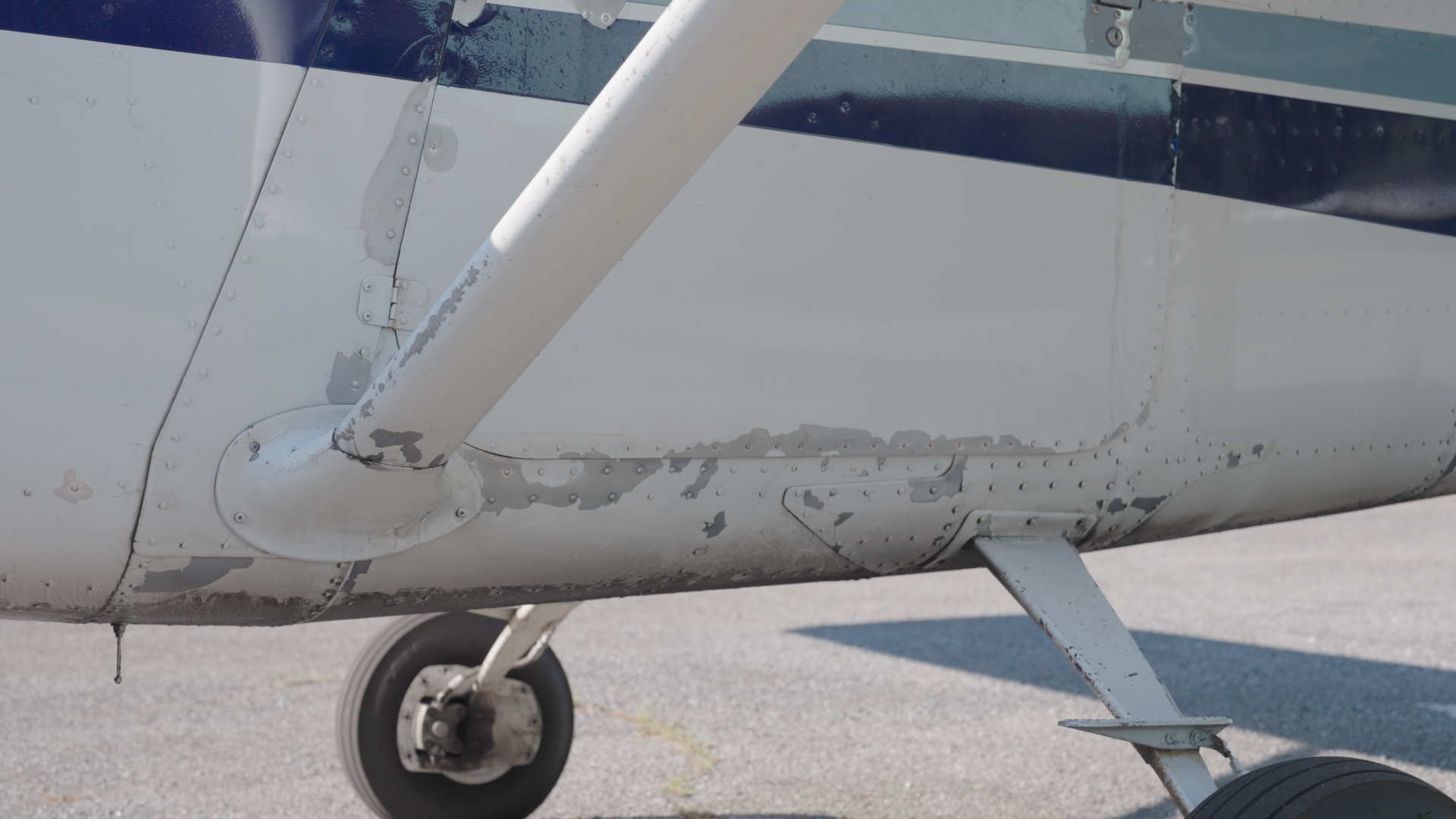N35715 before — underside, original paint
