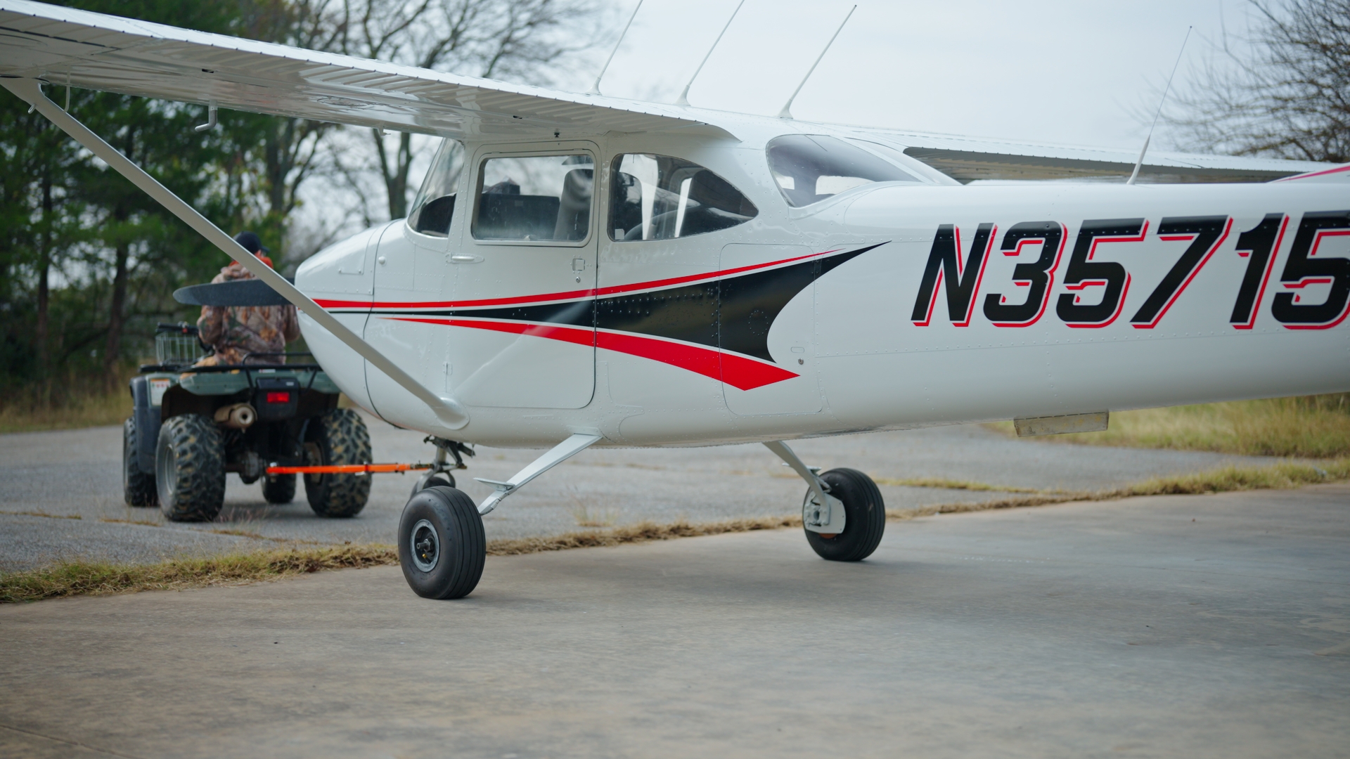 N35715 — finished aircraft on the ramp at Tanglewood Airport